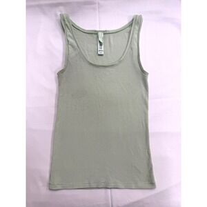 SKIMS Ribbed Tank Top Mint Green Stretch Modal Sleeveless Basic Size M